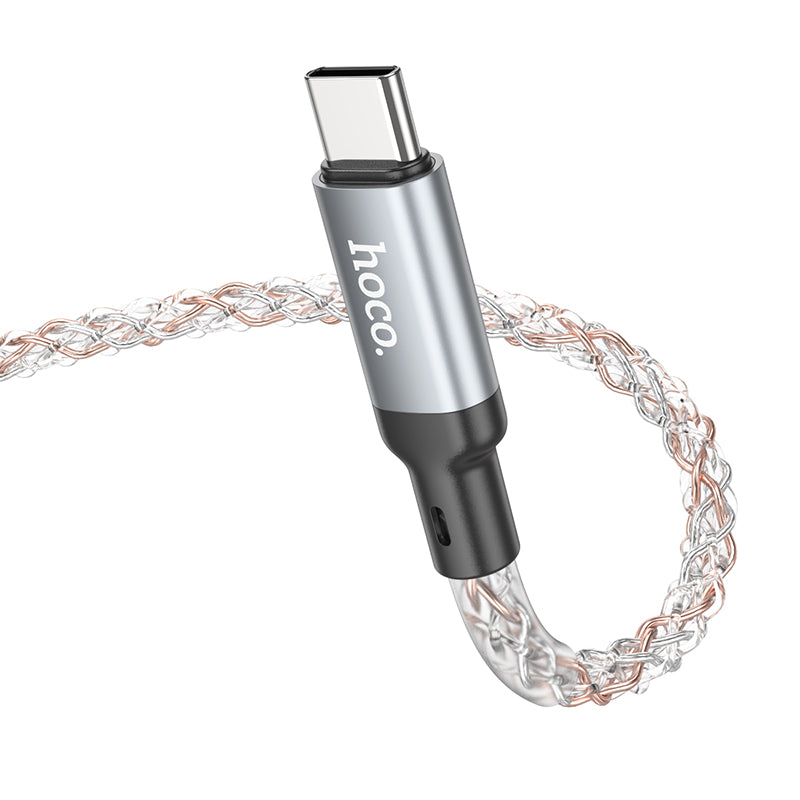 Hoco. U112 LED Shine Type-C to Type-C 60W Charging Cable