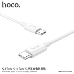 hoco. X23 Type-C to Type-C Original Art Charging Cable White