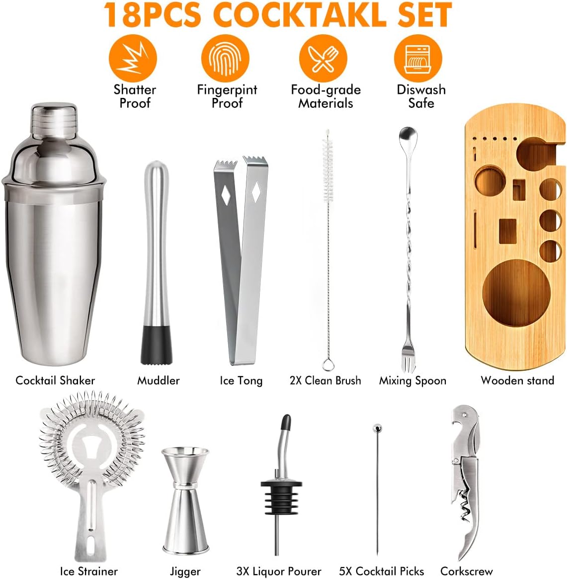 Ultimate Cocktail Set & Bartender Kit