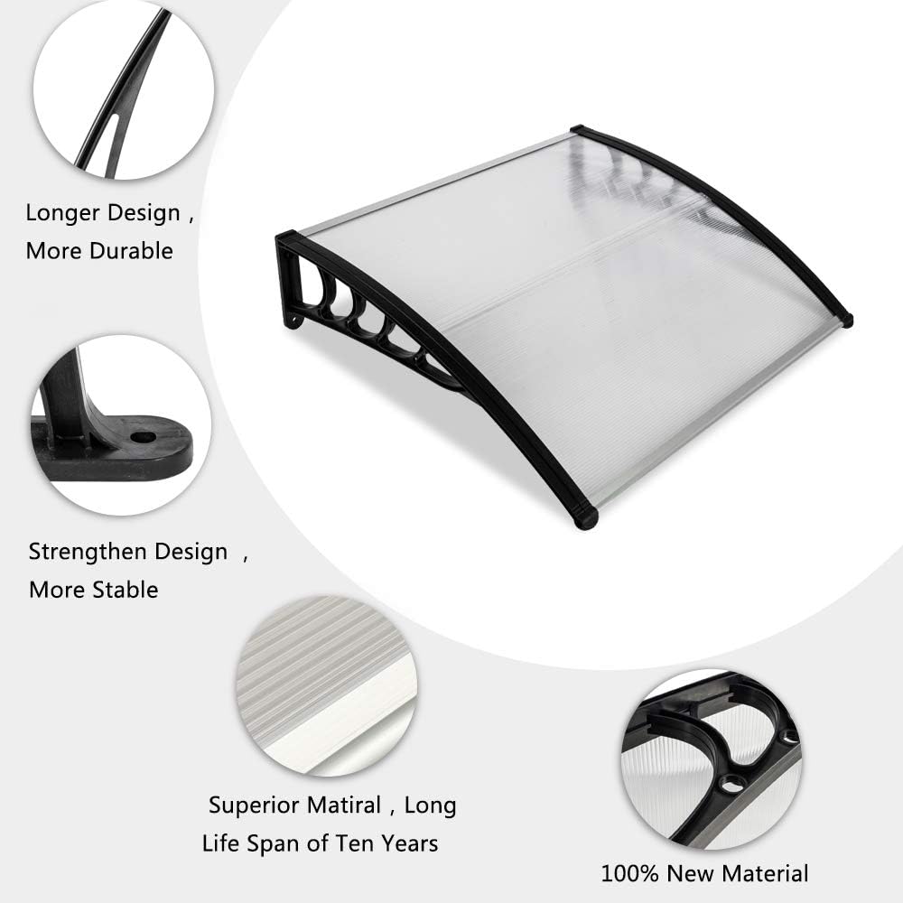 Window Canopy Awning 1.5M x 1M