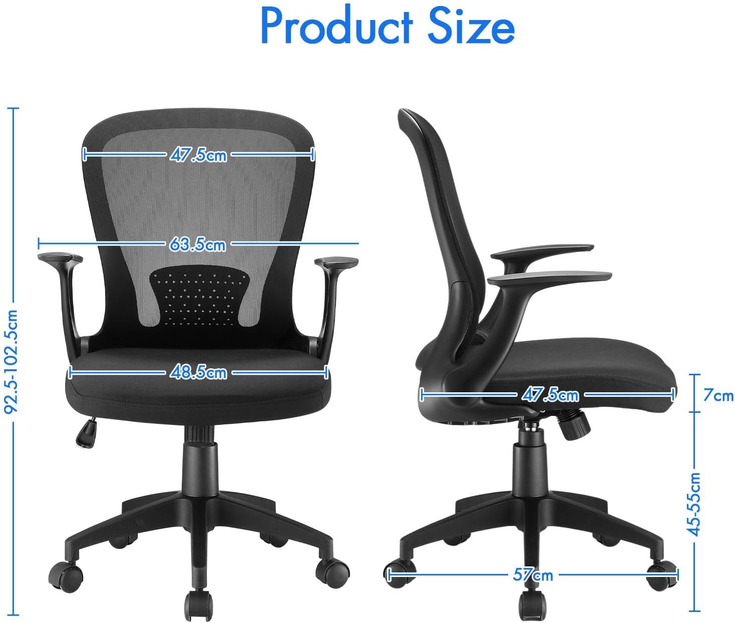 Arm Adjustable Office Chair