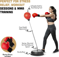 Punching Bag with Stand, Boxing Bag for Teens & Adults