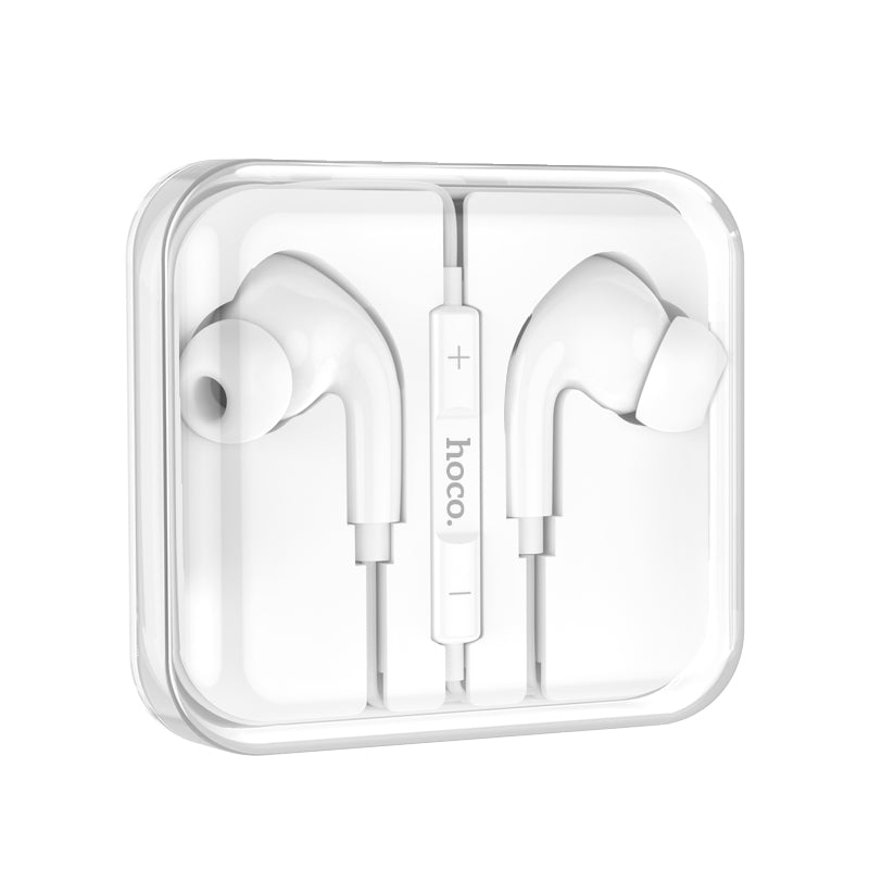 hoco. Crystal 3.5mm Earphones with Microphone M101 Pro White