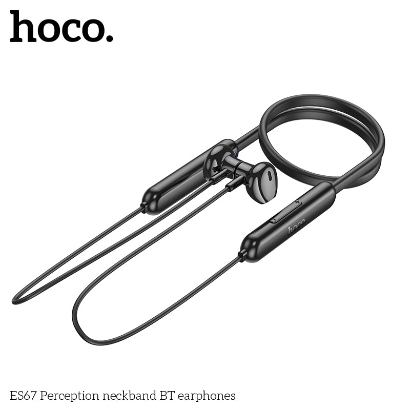 hoco. ES67 YUE SEE Neck-Mount Bluetooth Headset Black