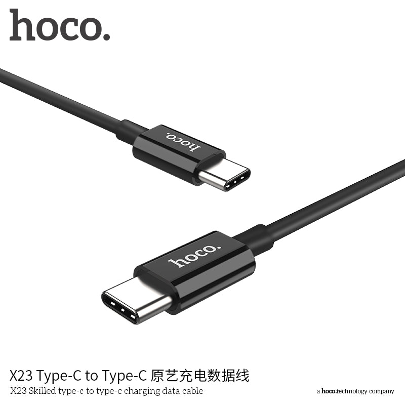 hoco. X23 Type-C to Type-C Original Art Charging Cable White