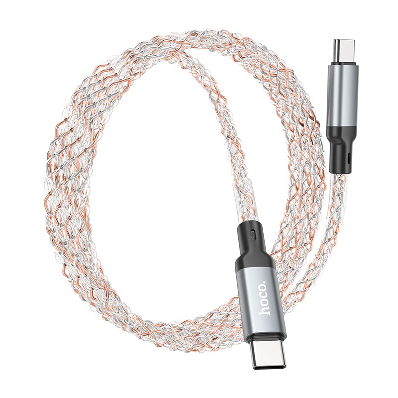 hoco. U112 Type-C to C 60W Charging Cable Gray