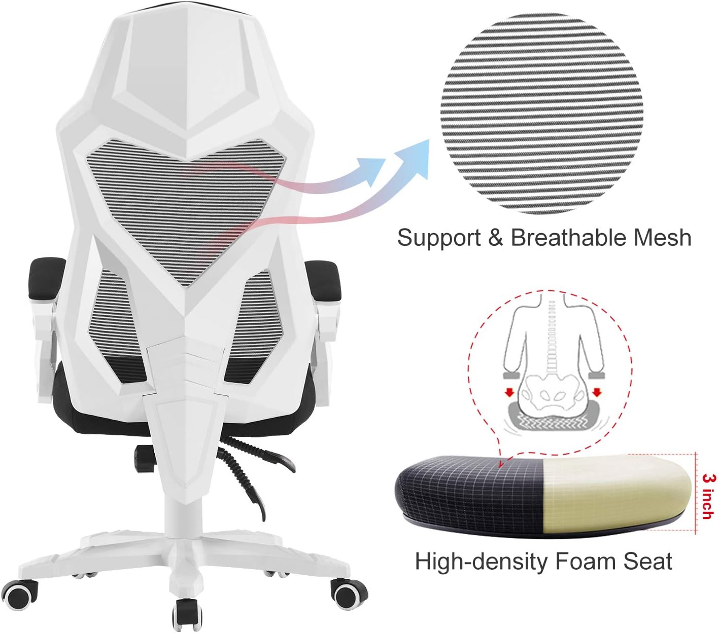 High Back Lumbar Support Office Chair