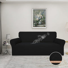 Galaxy Waterproof Sofa Couch Cover Black