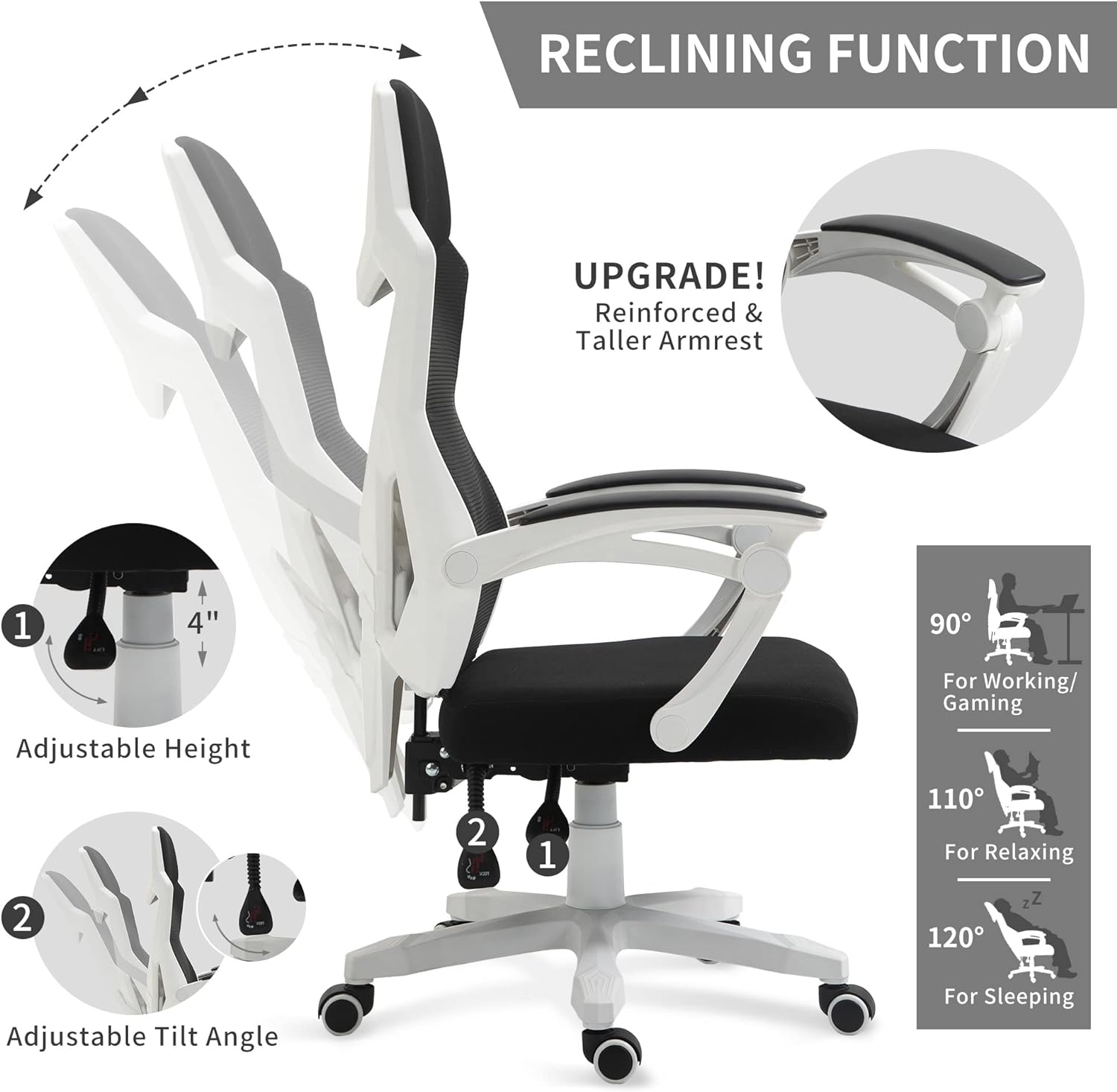 High Back Lumbar Support Office Chair