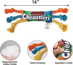 Chewzzlers Squeaky Rope Dog Chew Toy