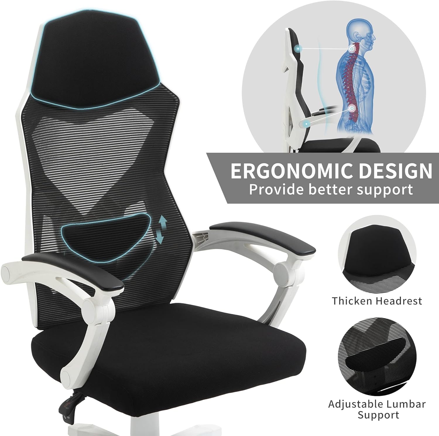 High Back Lumbar Support Office Chair