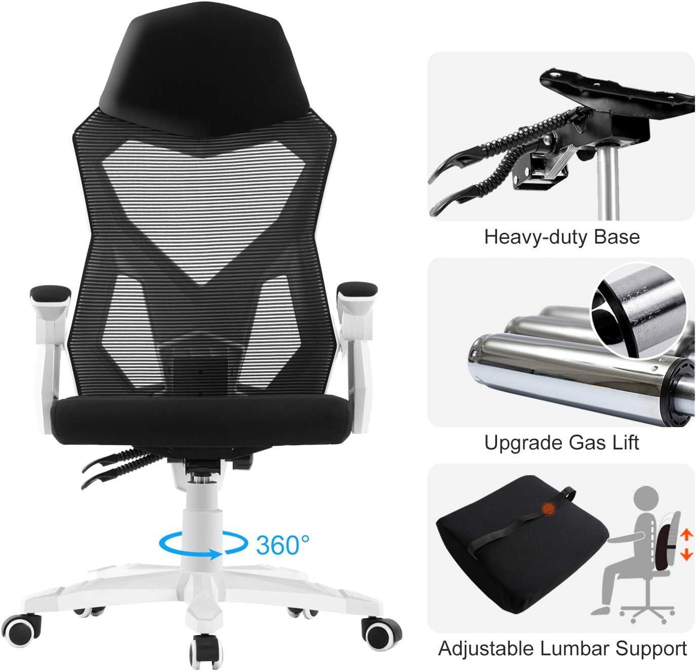 High Back Lumbar Support Office Chair