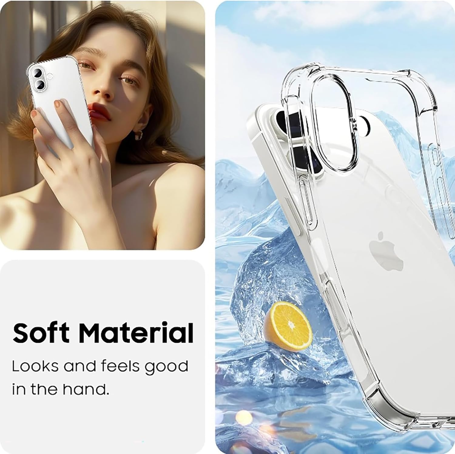 Shockproof TPU Corner Protector Clear Case for iPhone 17 Case