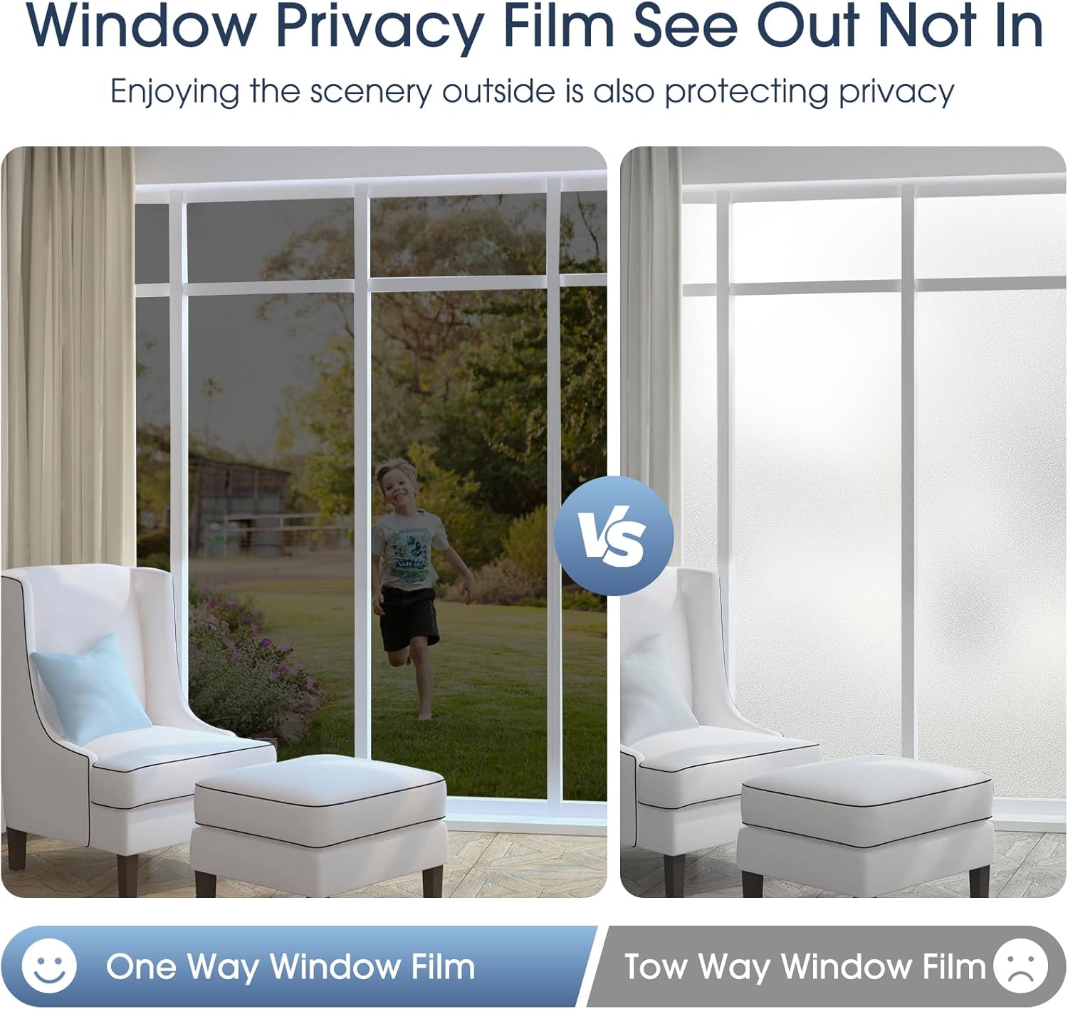 Daytime Privacy Protection Window Tint