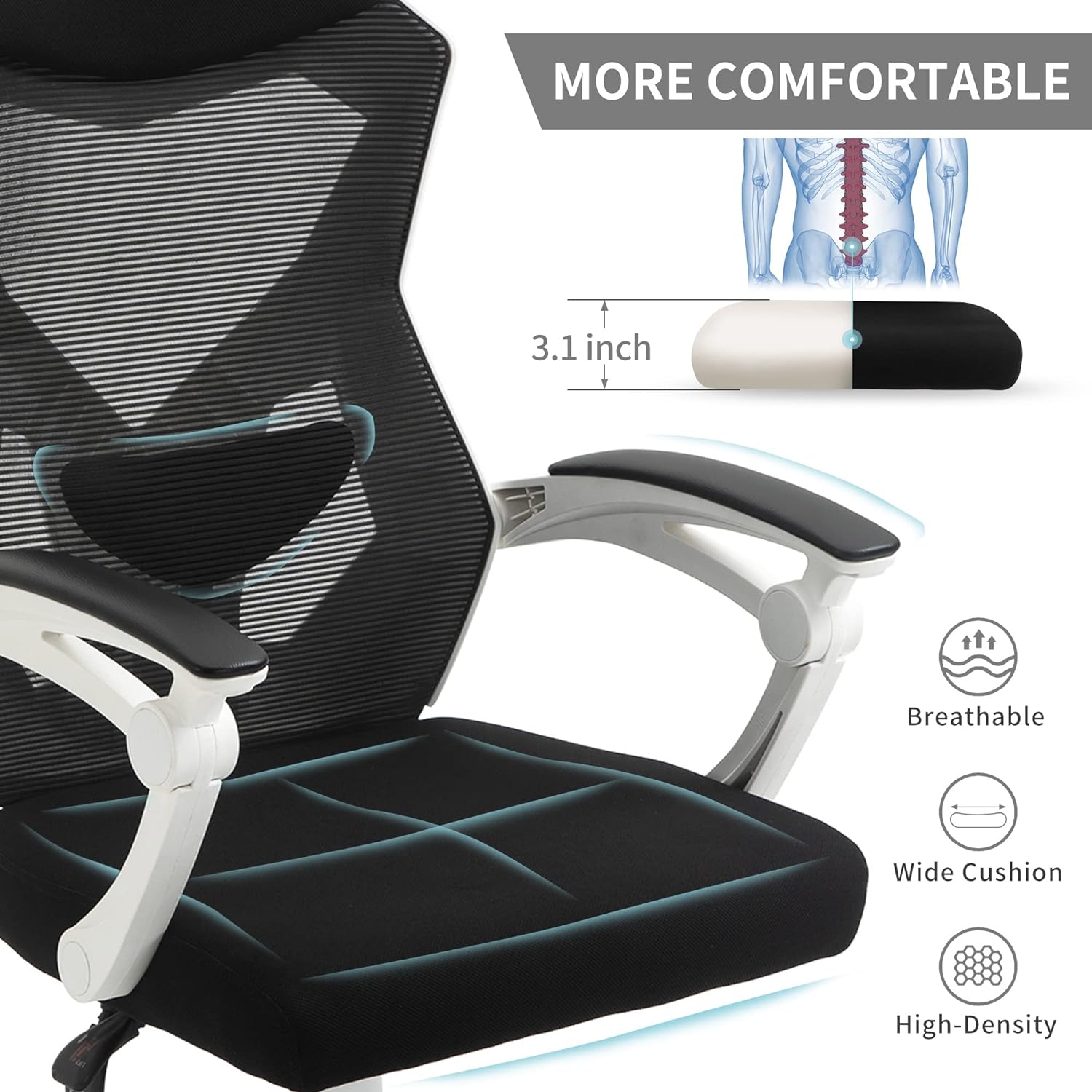 High Back Lumbar Support Office Chair