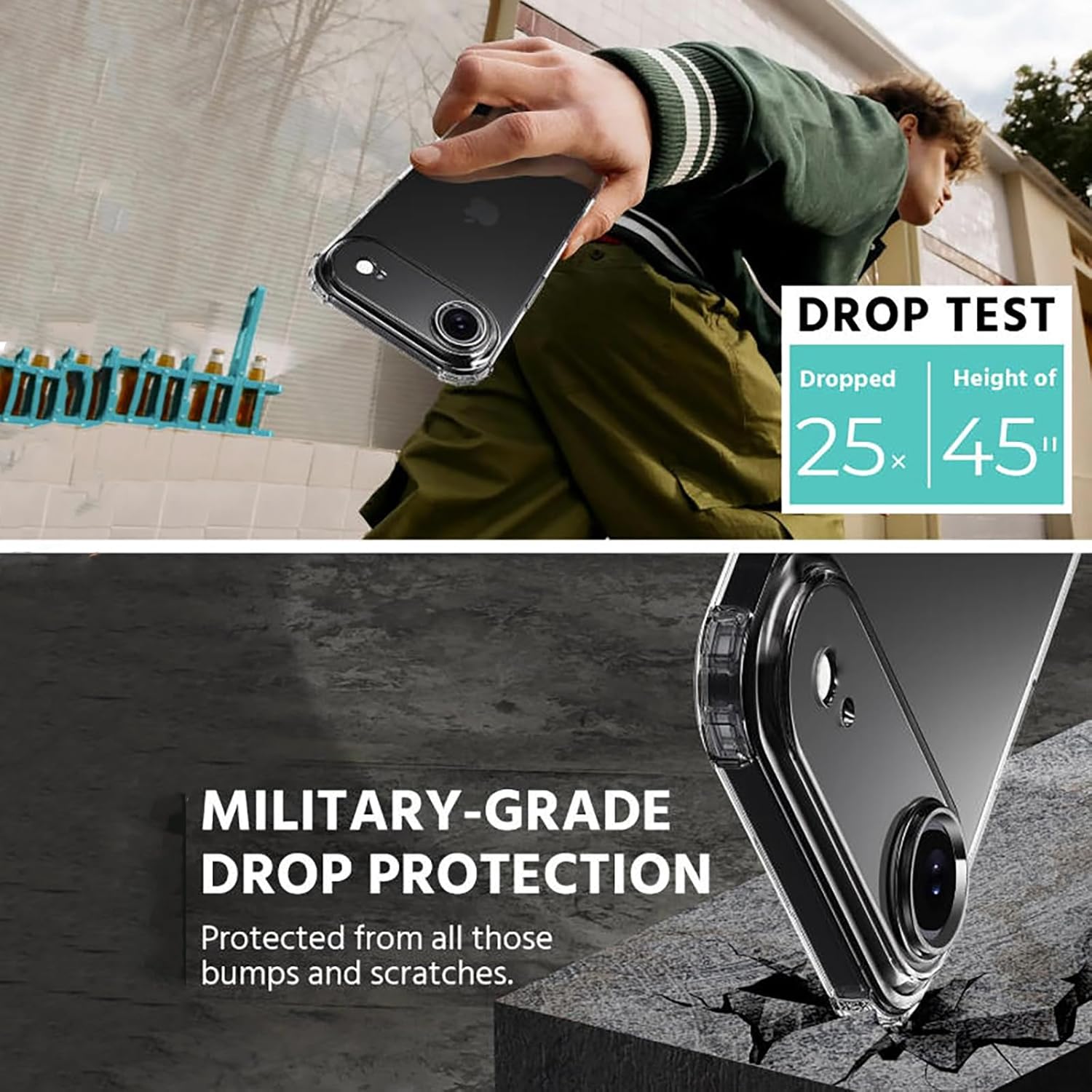 Shockproof TPU Corner Protector Clear Case for iPhone 17 Air Case