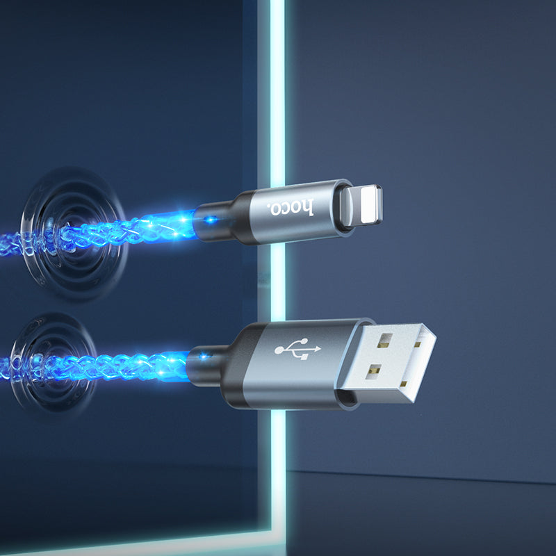 Hoco. U112 LED Shine USB to Lightning iPhone Charging Cable