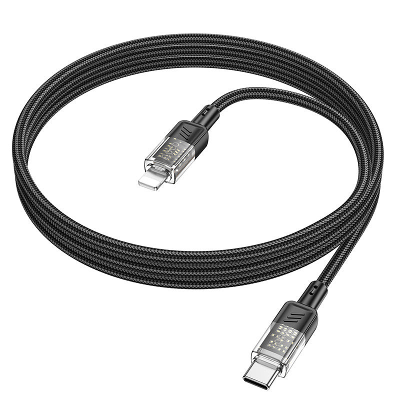 hoco. U129 type-c to iPhone PD Charging Cable Black