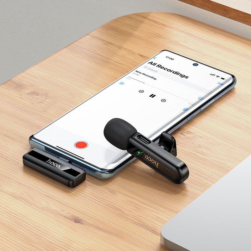 hoco. Type-C Fair Lavalier Wireless Microphone for iPhone and Android L20