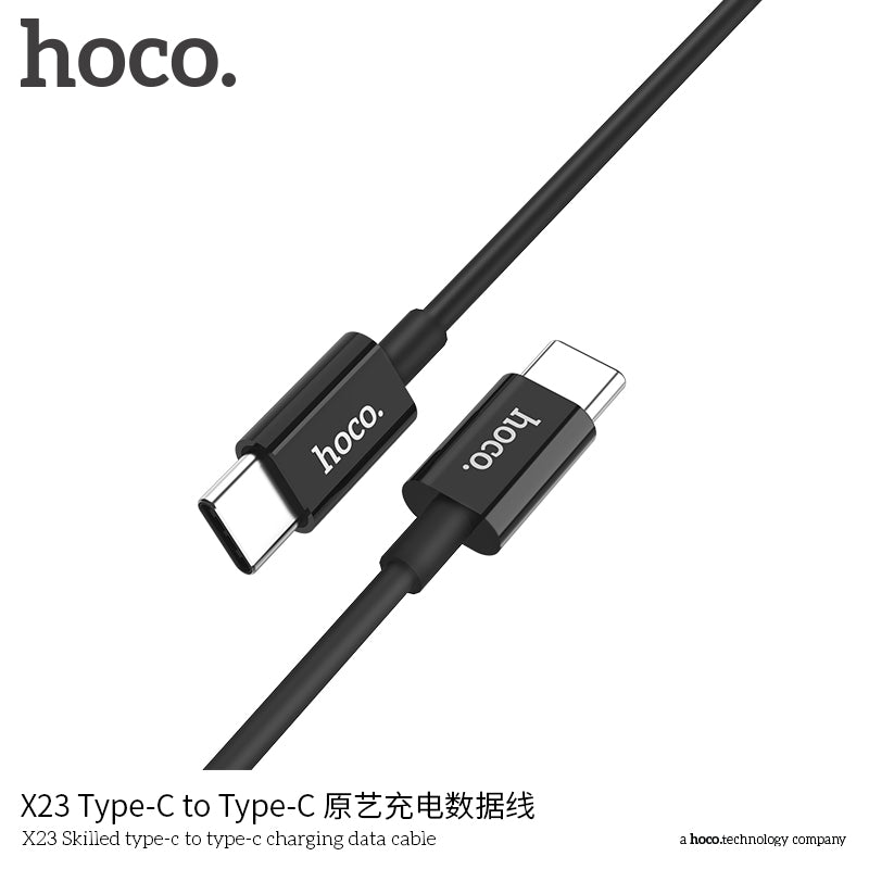 hoco. X23 Type-C to Type-C Original Art Charging Cable White