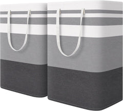 2 Pack 75L Laundry Hamper - Block