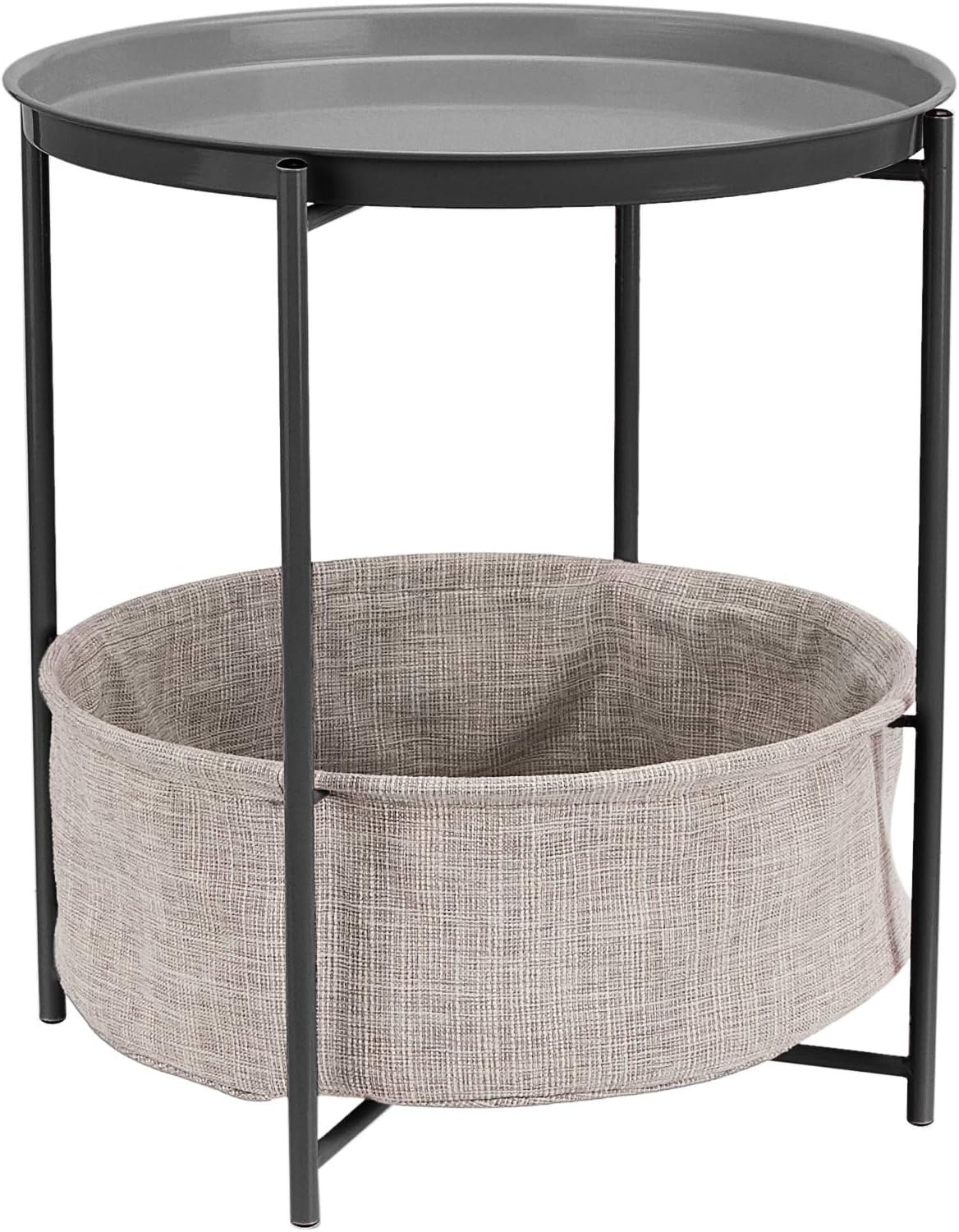 Basics Round Storage Side Table