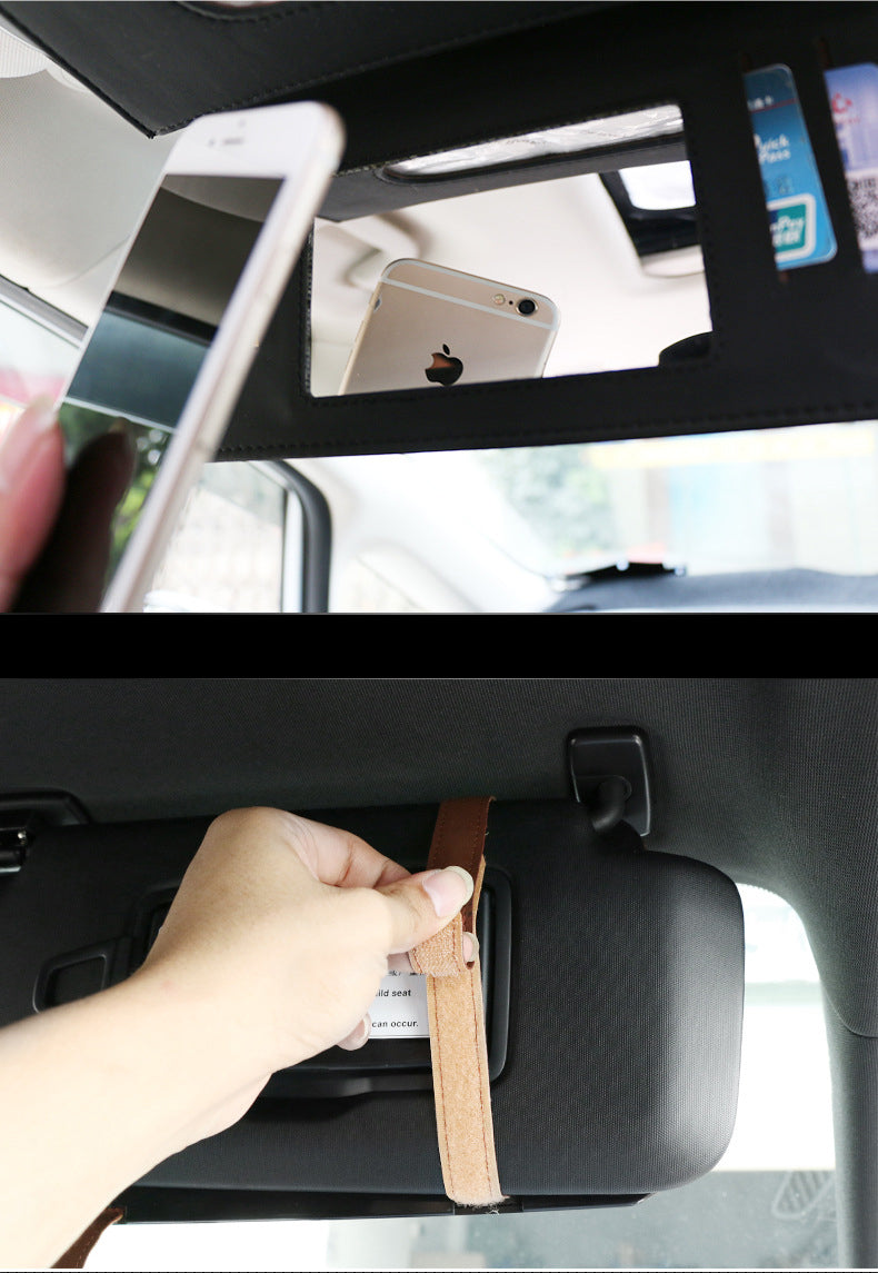 Car multi function tissue box Black