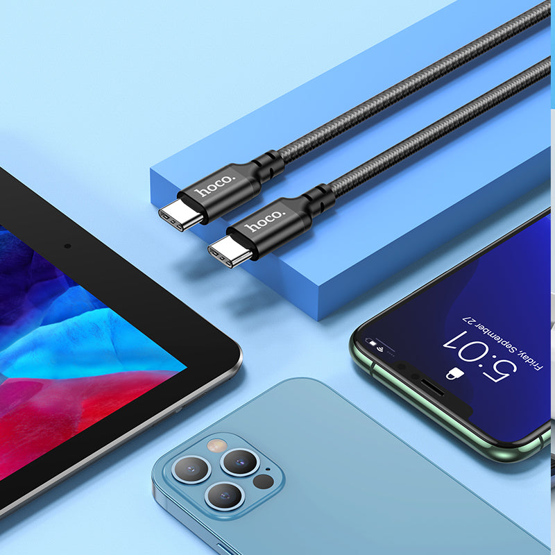 hoco. 60w Type-C to Type-C Phone Laptop Ultra Fast Charging Cable 1M X14