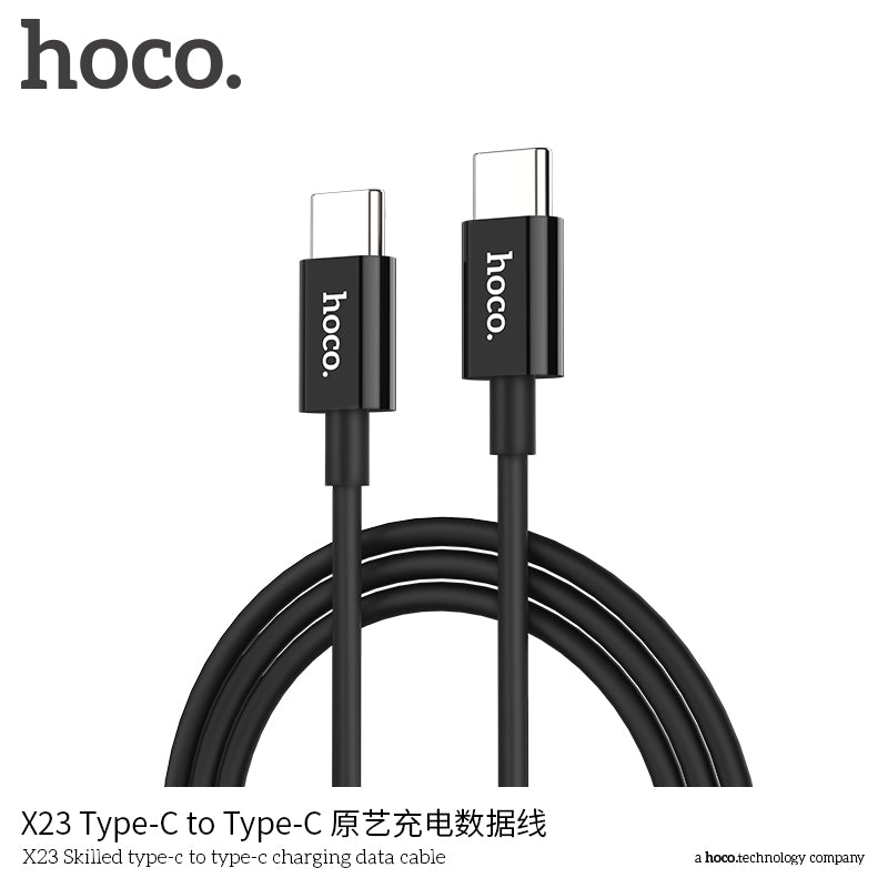 hoco. X23 Type-C to Type-C Original Art Charging Cable White