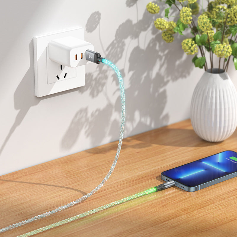 Hoco. U112 LED Shine USB to Lightning iPhone Charging Cable