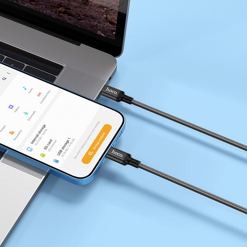 hoco. iPhone Lightning PD Type-C Fast Charging Cable 1M X14