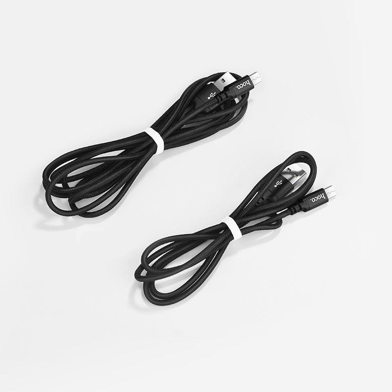 hoco. X14 Micro Charging Cable 62844 Black(L=1M)