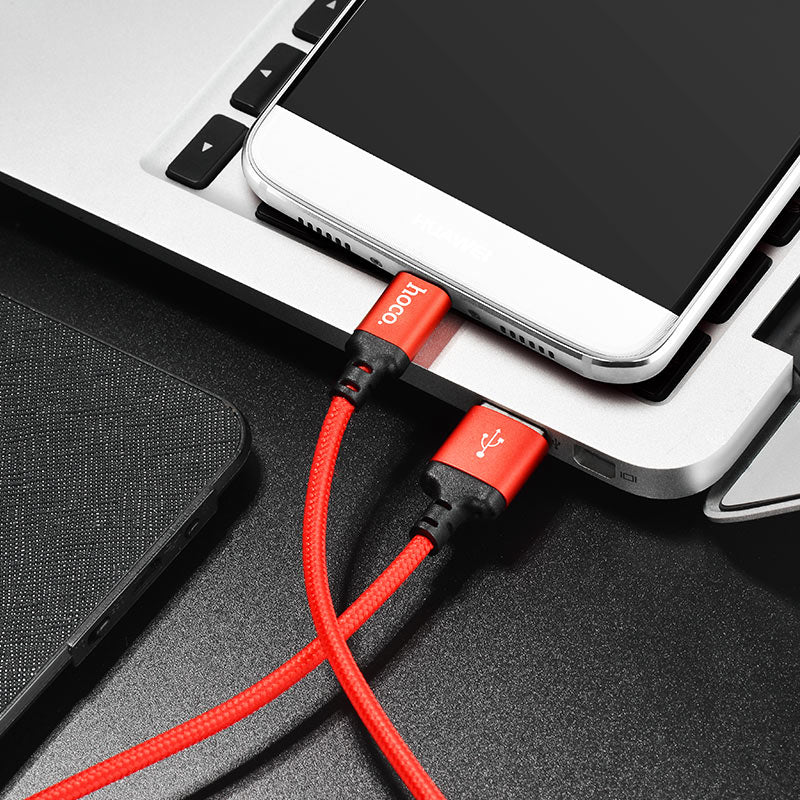 Hoco X14 USB-C Fast Charging Cable 62868 Black - 1m
