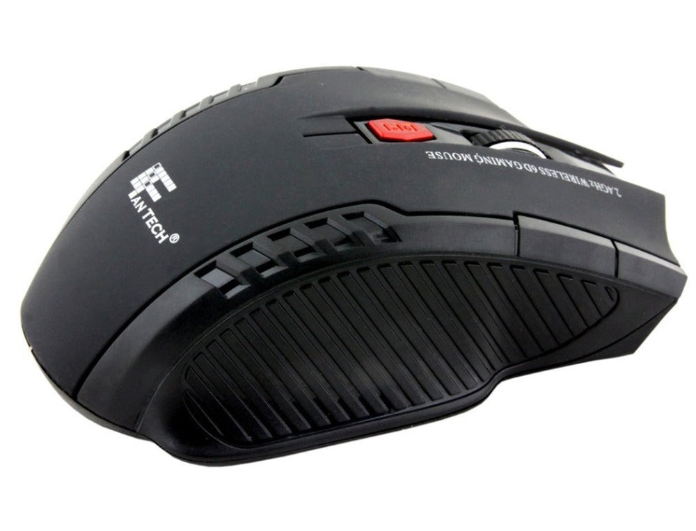 Wireless Gaming Mouse w/ USB Receiver W4 Black