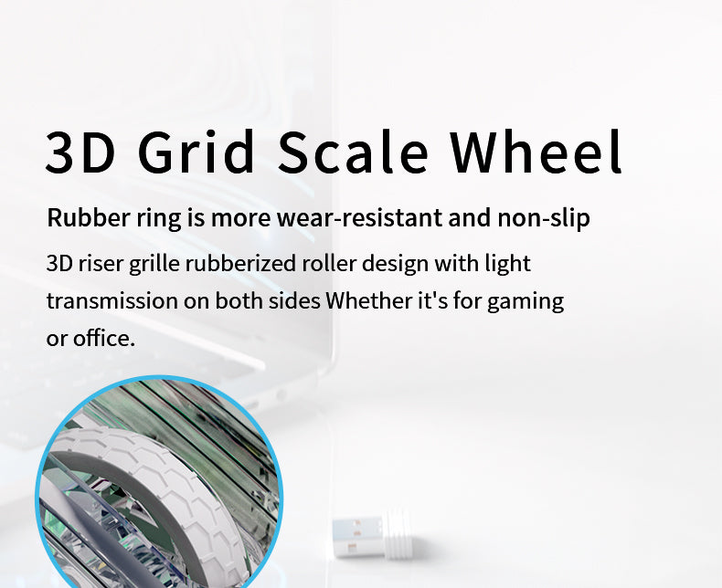 LANGTU G4 Tri-Mode Wired / Wireless Transparent RGB Gaming Mouse