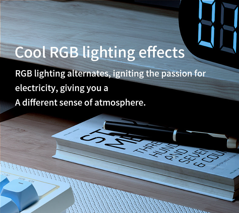 LANGTU G4 Tri-Mode Wired / Wireless Transparent RGB Gaming Mouse