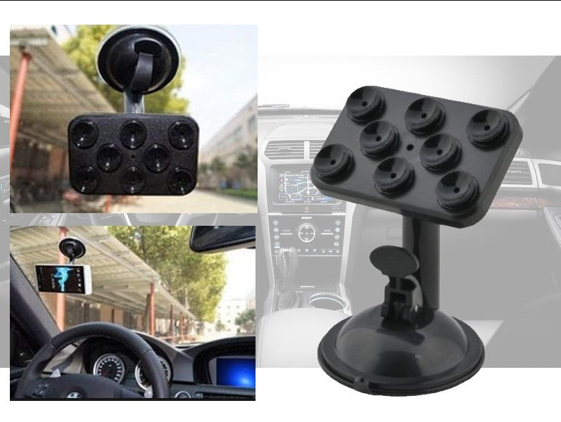 360 Degree Universal Suction Cup Car Phone Tablet GPS Stand Mount Holder-Black