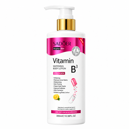 SADOER Vitamin B3 Brightening Body Lotion with Collagen – 300ml