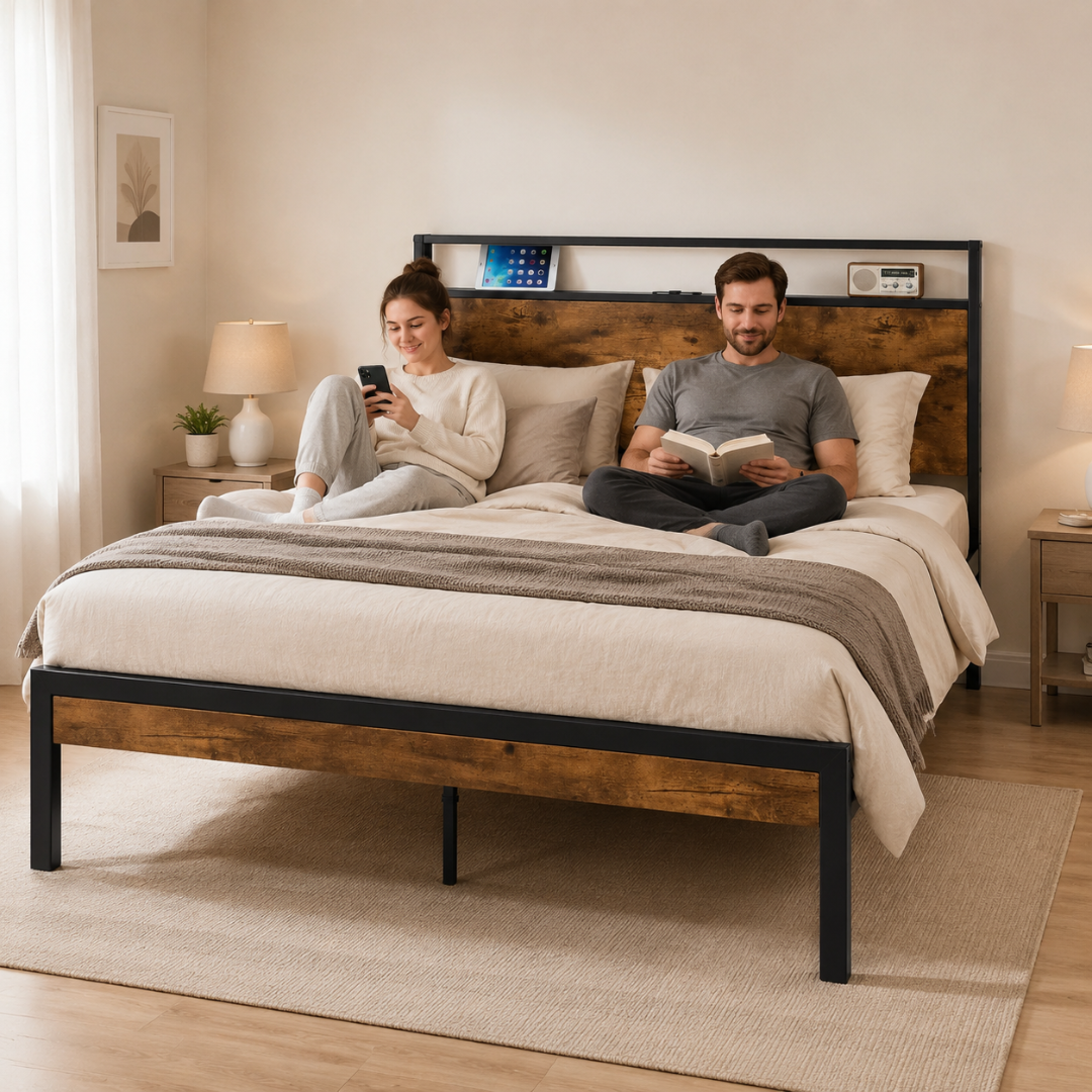 Soho Tech Platform Bed - Double