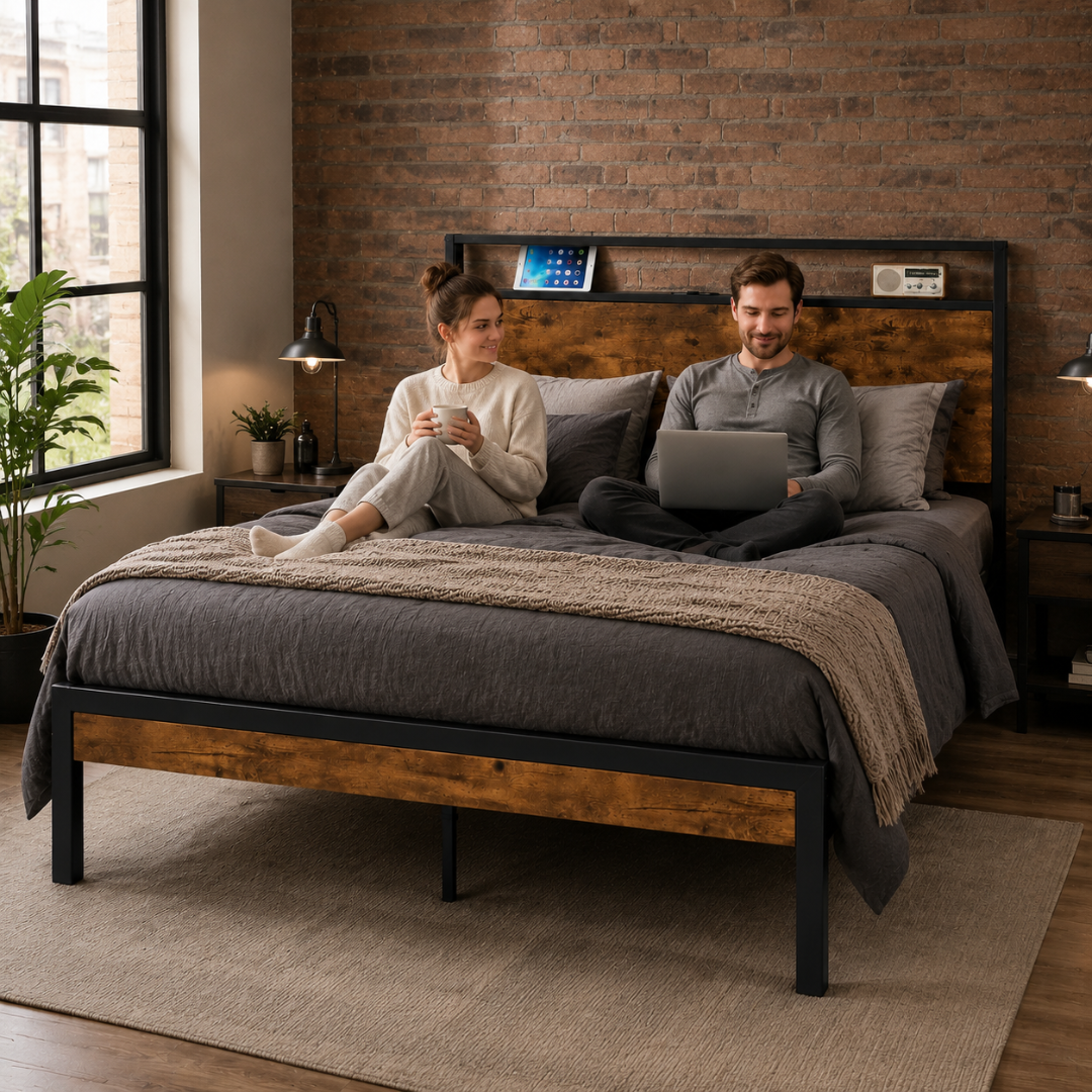 Soho Tech Platform Bed - Double