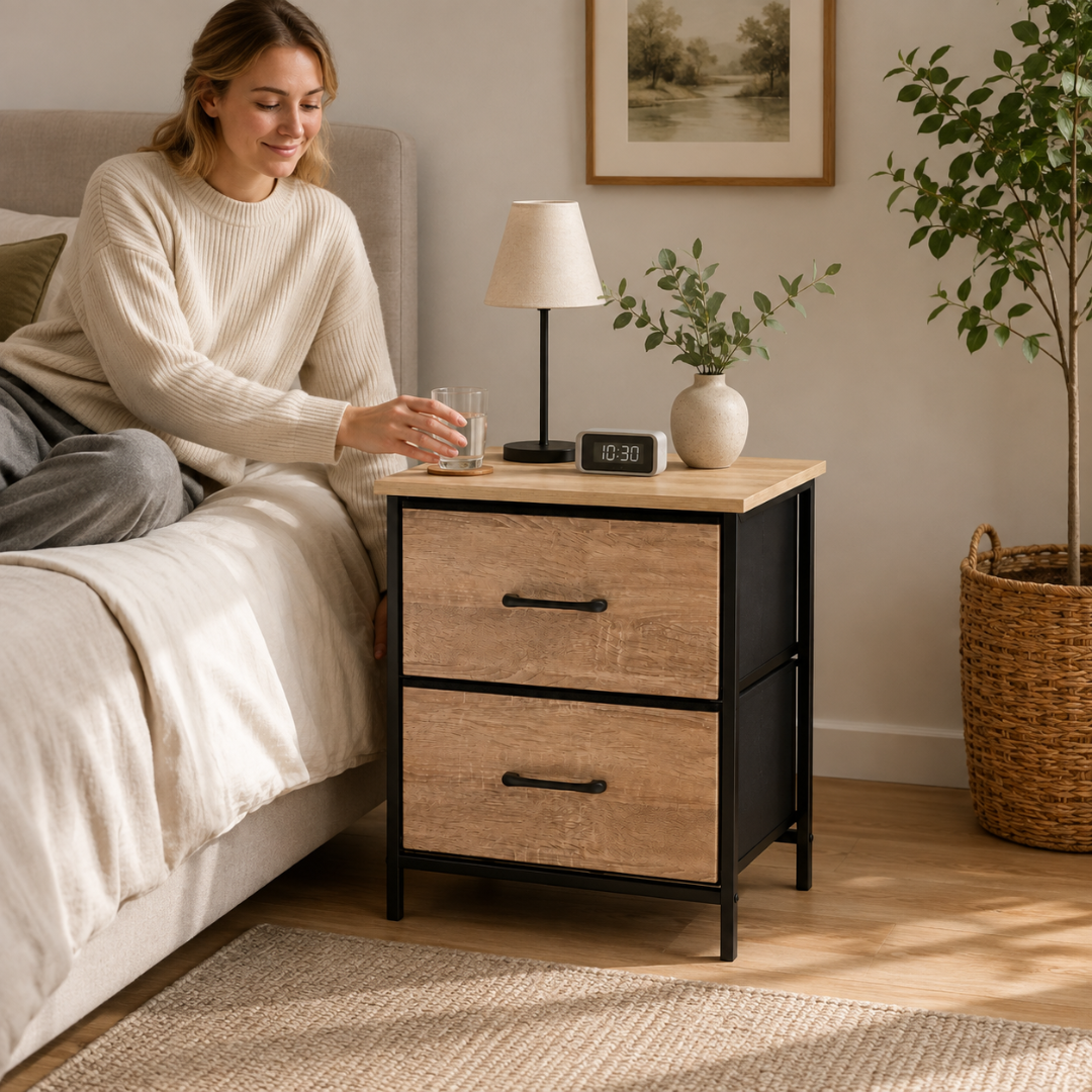 Urban Oak Bedside Table