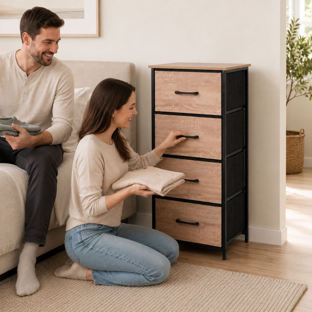 Urban Oak 4-Drawer Tallboy