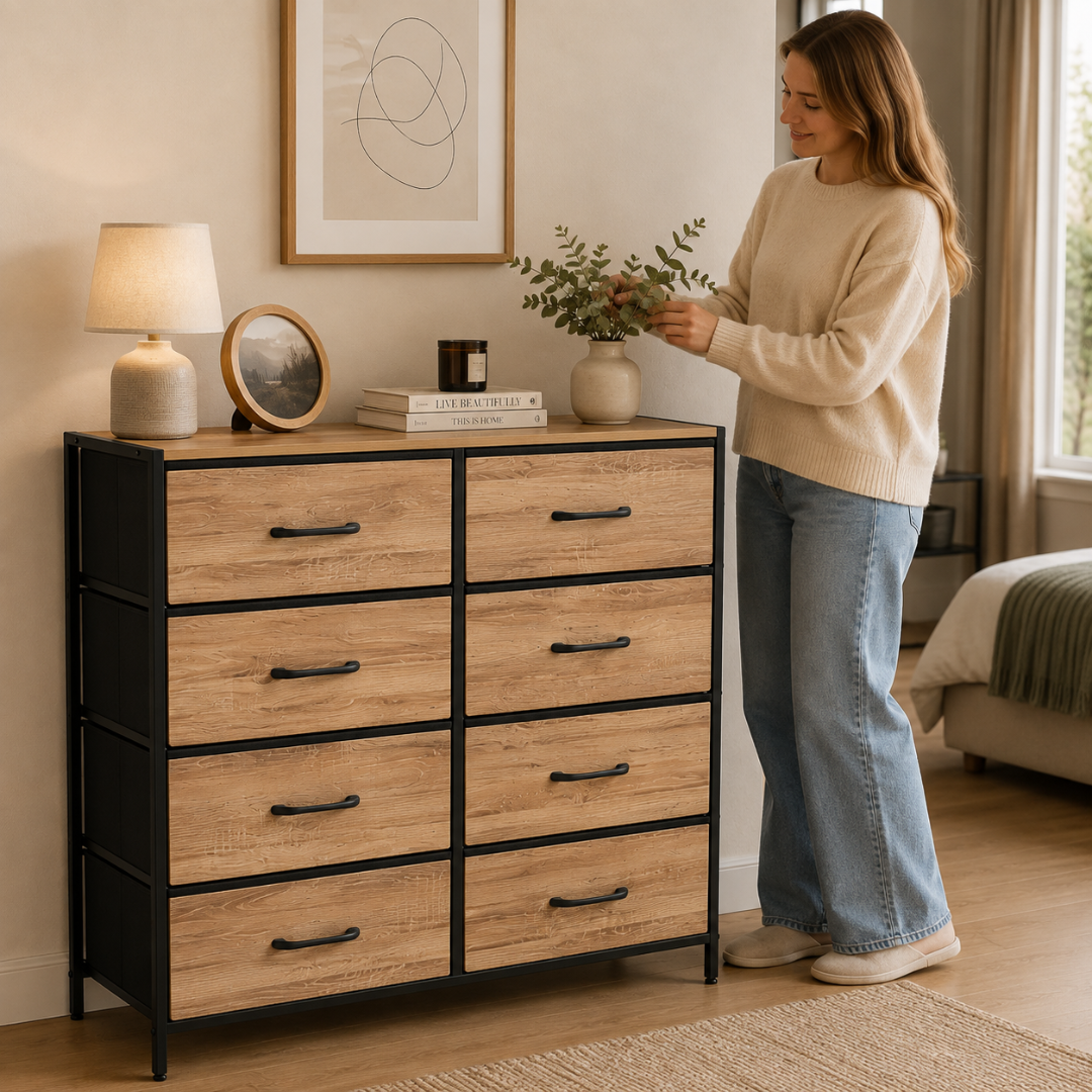 Urban Oak 8-Drawer Dresser