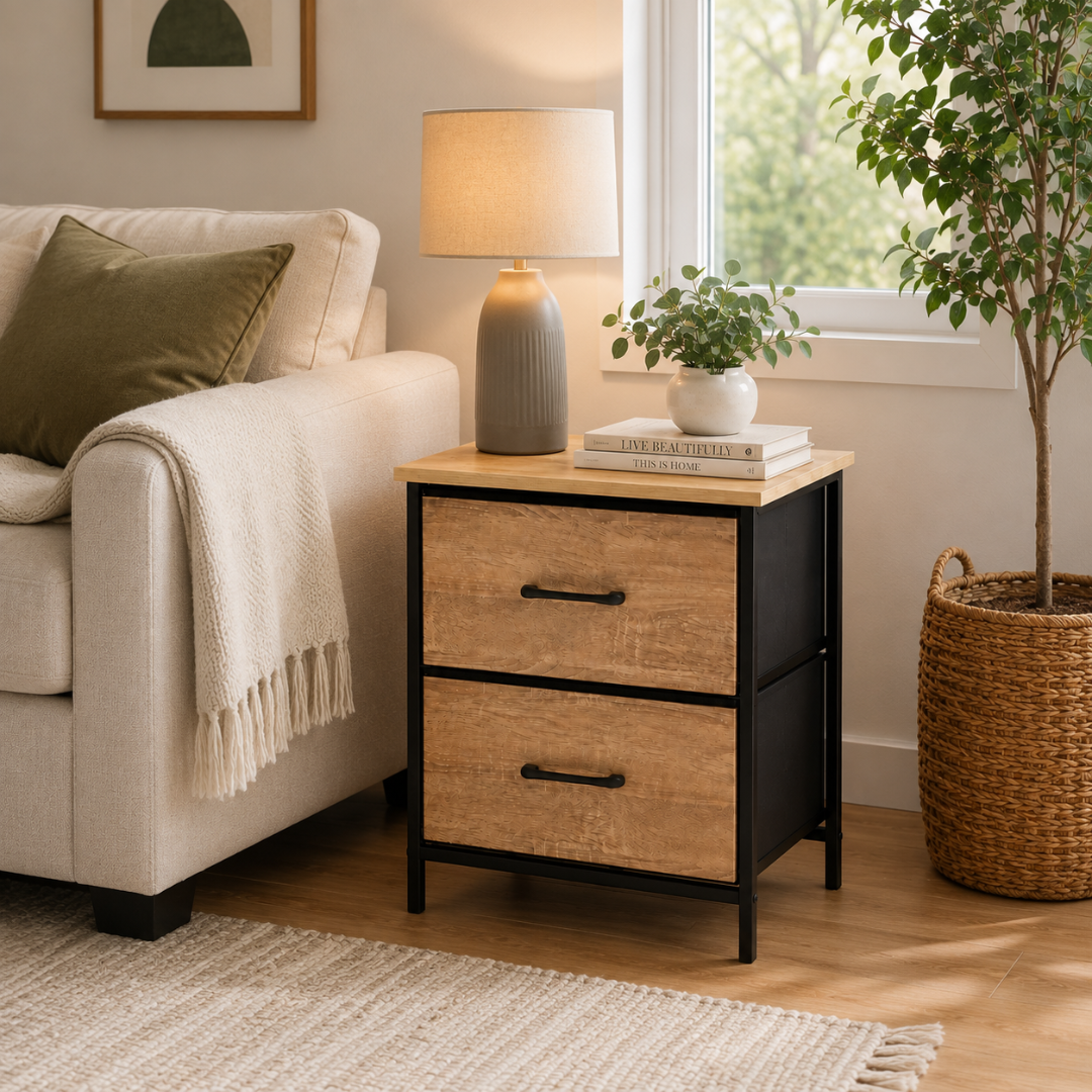 Urban Oak Bedside Table