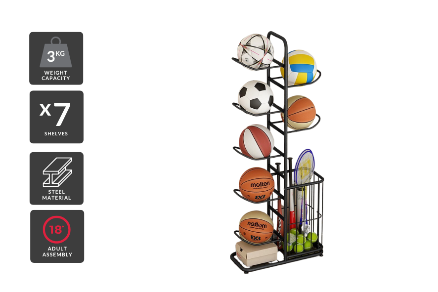 Sports Ball Stand Storage Rack