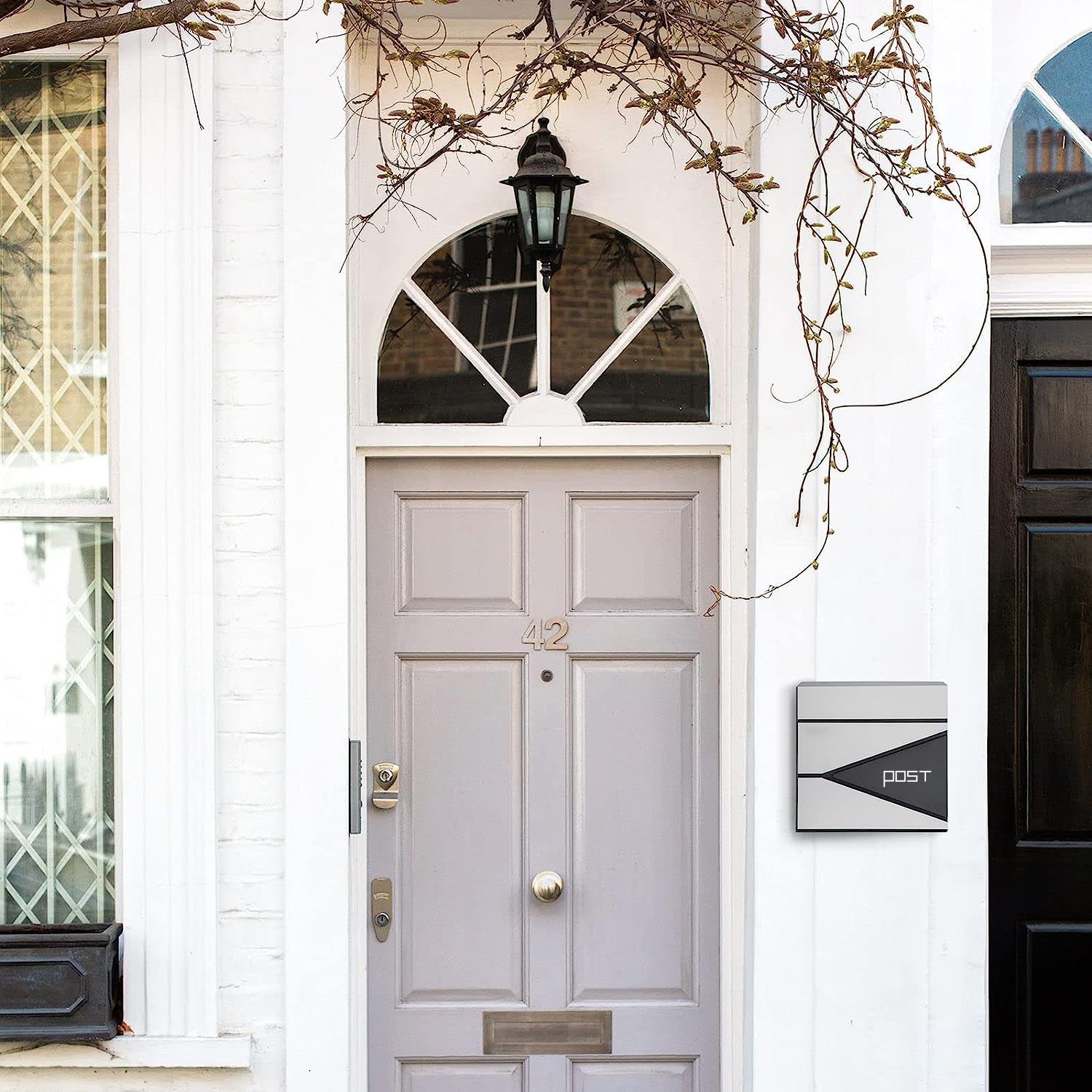 Wall Mounted Letterbox Key Lock Geometry Mailbox