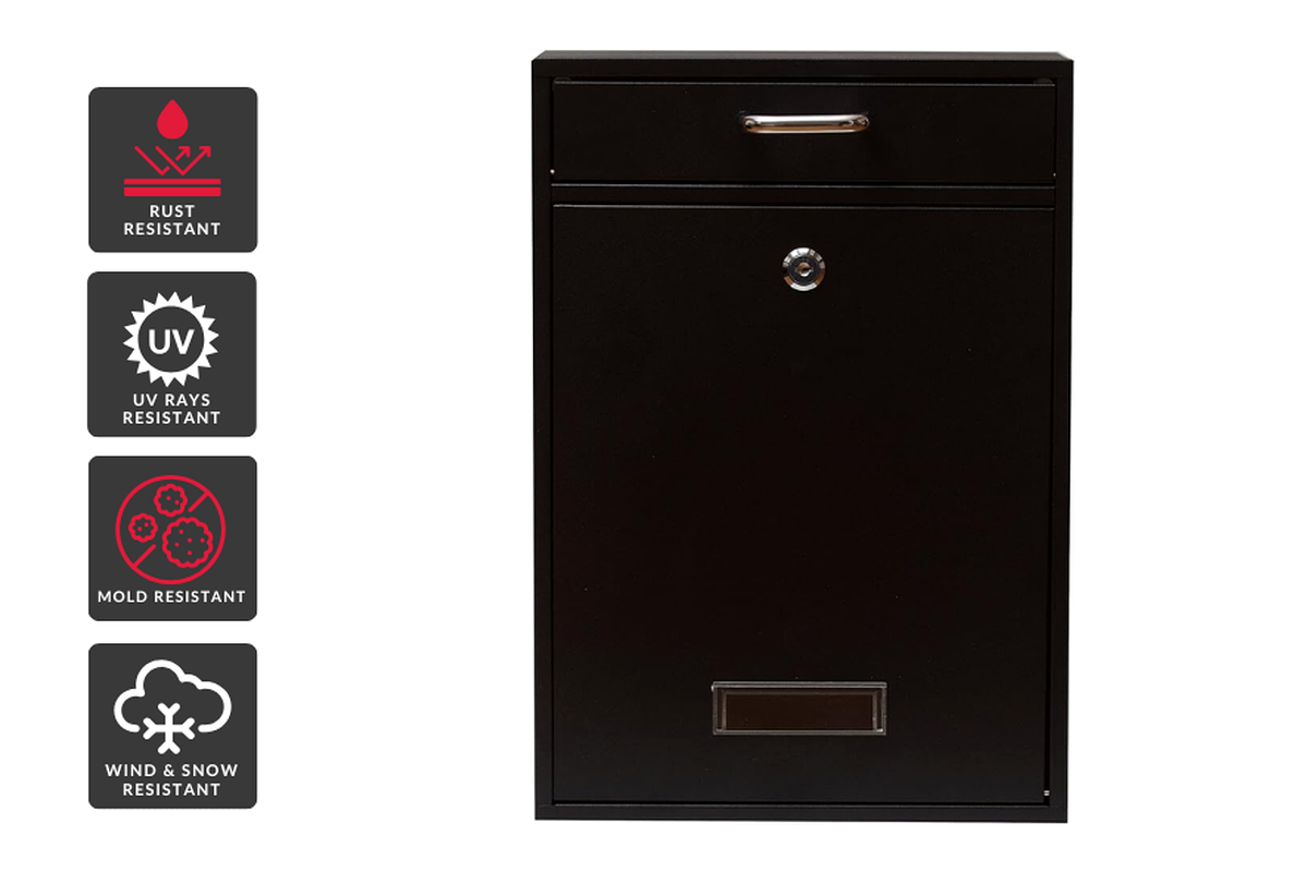 Wall Mounted Vertical Mailbox with Handle