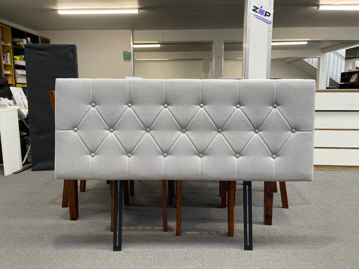 Fenland Headboard Light Grey King Size