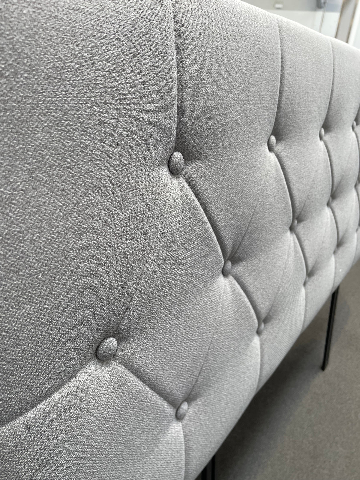 Fenland Headboard Light Grey King Size