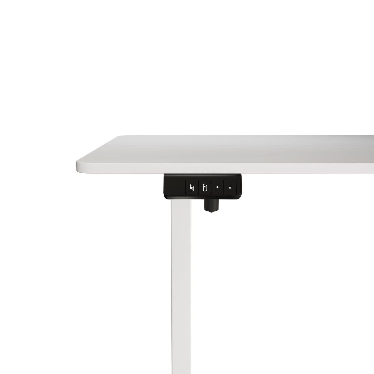 Electra Ergo Single Motor Sit Stand Desk White 1.2m